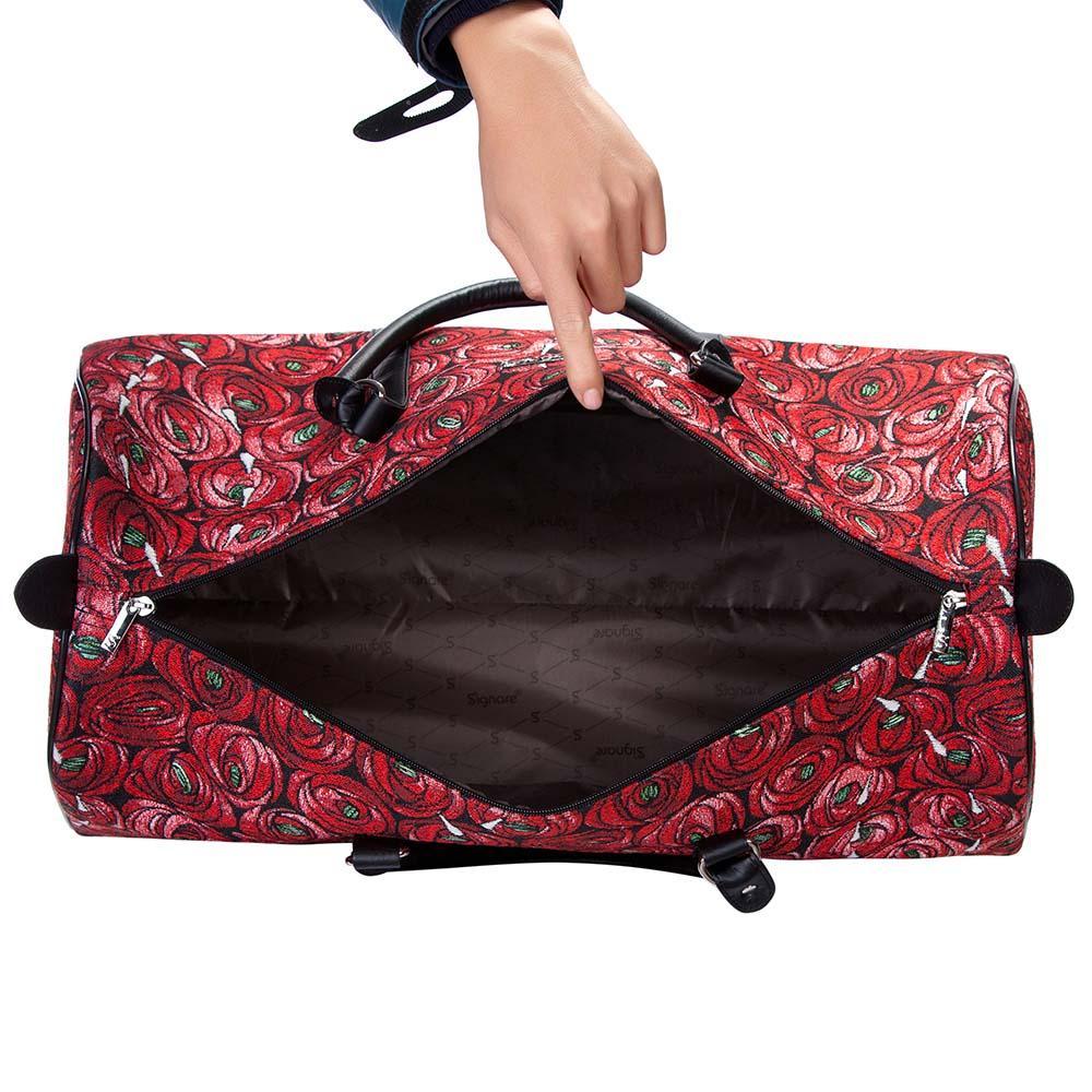 BHOLD-RMTD | Rennie Mackintosh Rose and Teardrop Big Holdall/Duffel Bag - www.signareusa.com