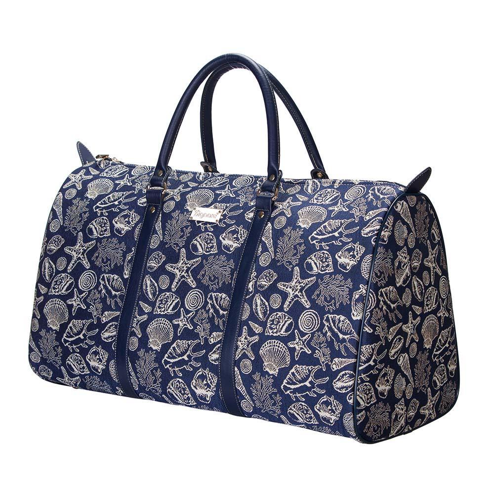 Signare Bag Shells Sea Shell Big Travel Duffel Bag – My Signare