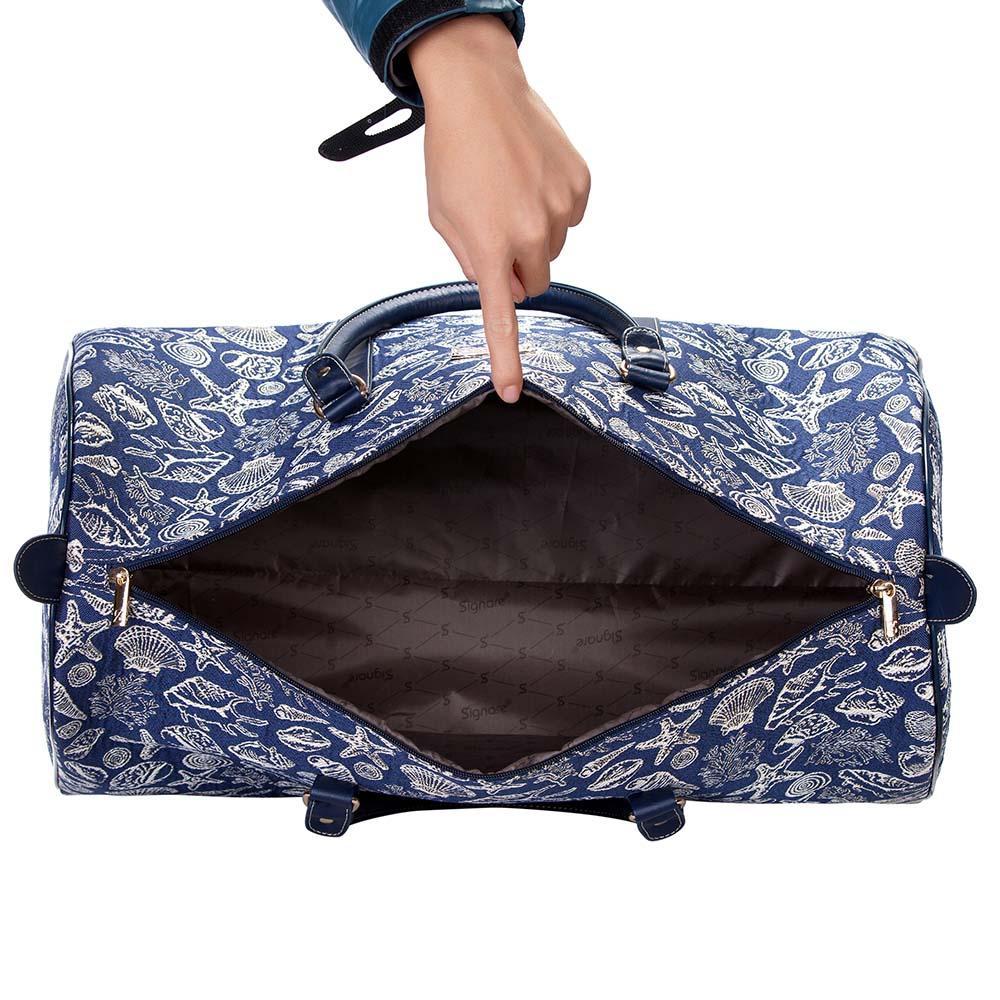 Signare Bag Shells Sea Shell Big Travel Duffel Bag – My Signare
