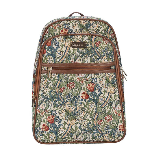 William Morris Golden Lily Green Backpack