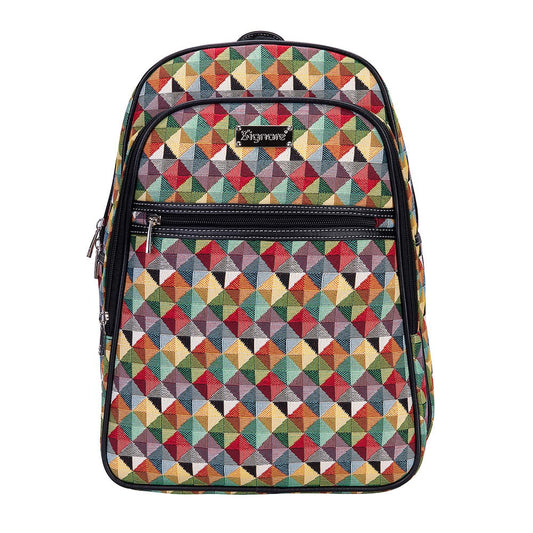 Multicolor Triangle Backpack