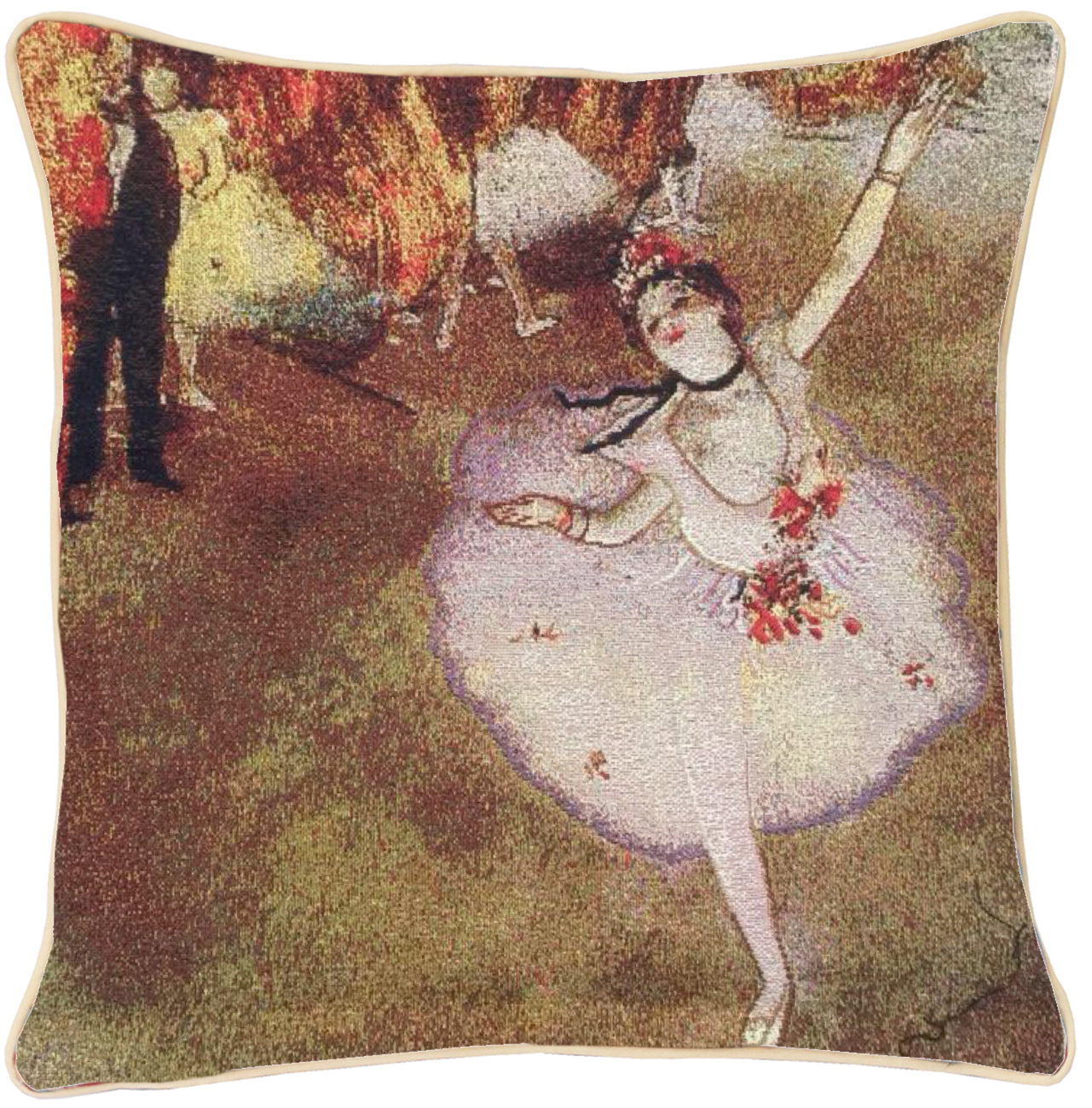 CCOV-ART-ED-BLR-1 | Edgar Degas Ballerina Pillowcase/CUSHION COVER 18X18 INCH - www.signareusa.com