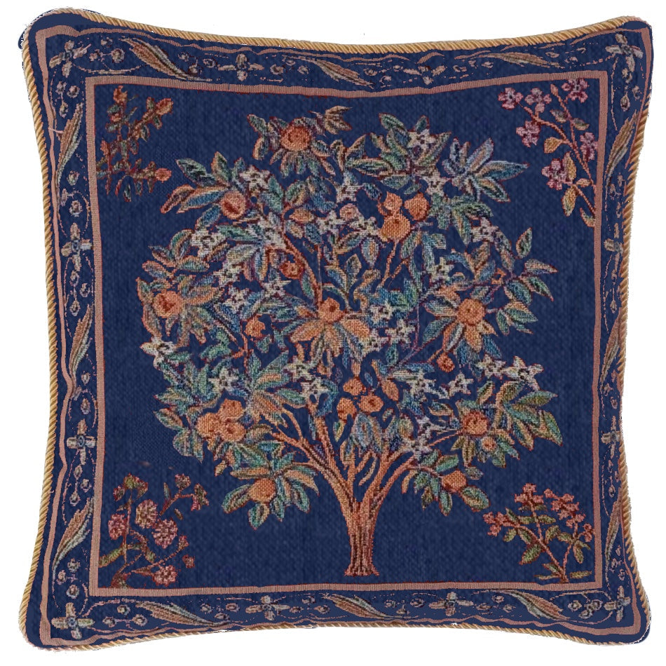 Cushion Cover Tree of Life Blue Pillowcase 18 x 18 inch