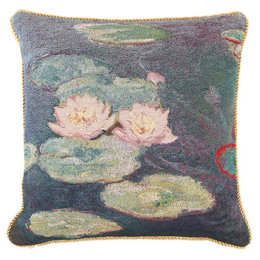 CCOV-ART-MONET-2 | CLAUDE MONET WATER LILIES Pillowcase/CUSHION COVER | DECORATIVE DESIGN FASHION HOME PILLOW 18X18 INCH - www.signareusa.com