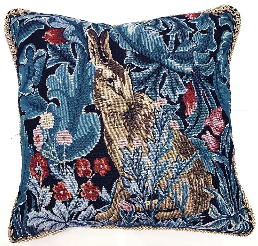 CCOV-ART-MORRIS-4 | WILLIAM MORRIS THE HARE PILLOWCASE/CUSHION COVER | DECORATIVE DESIGN FASHION HOME PILLOW 18X18 INCH - www.signareusa.com