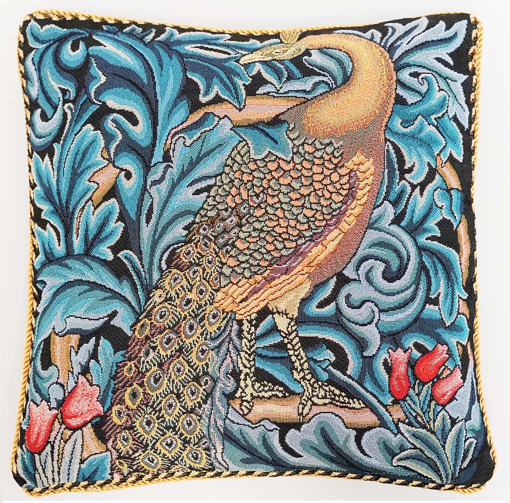 William Morris The Peacock Pillowcase/ Cushion cover 18 x 18 inch