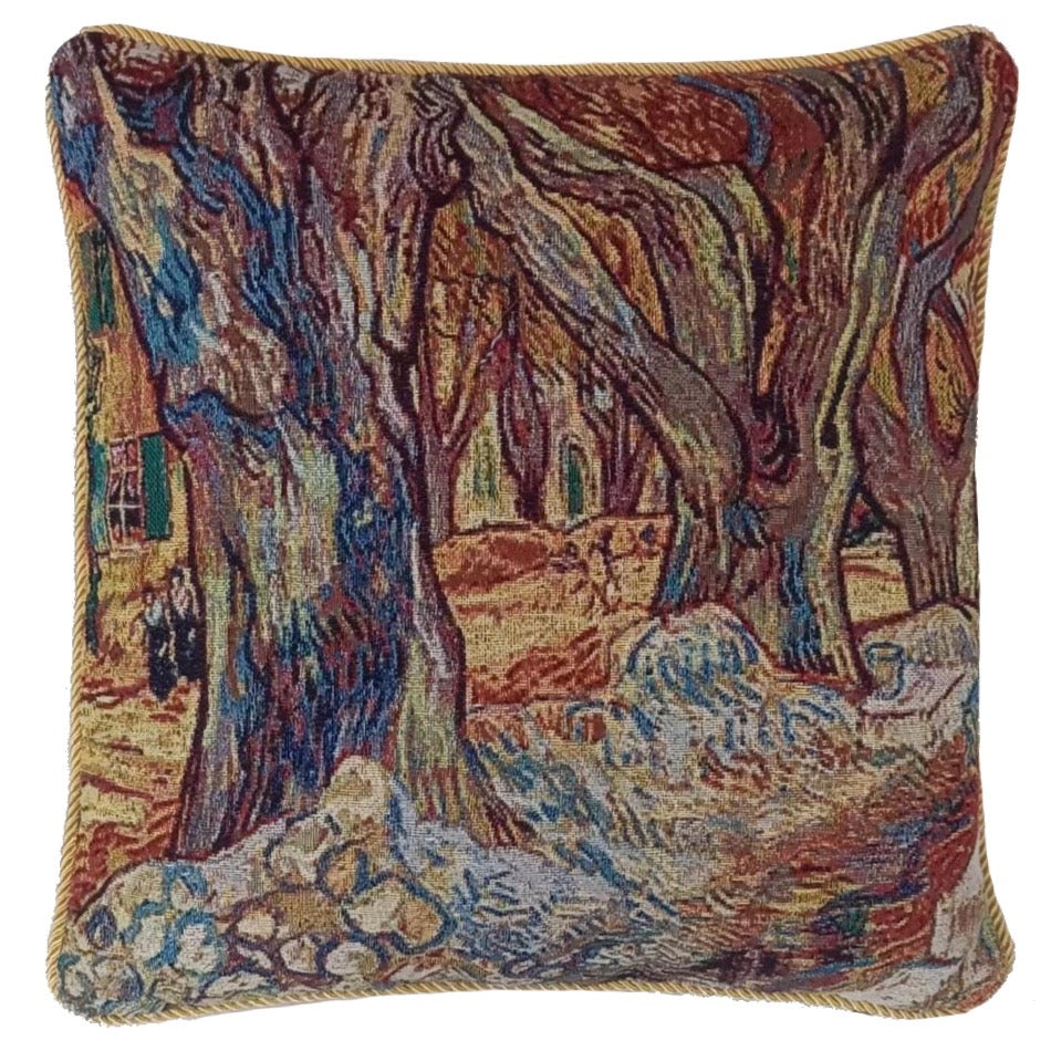 Van Gogh Plane Tree Pillowcase/ Cushion cover 18 x 18 inch