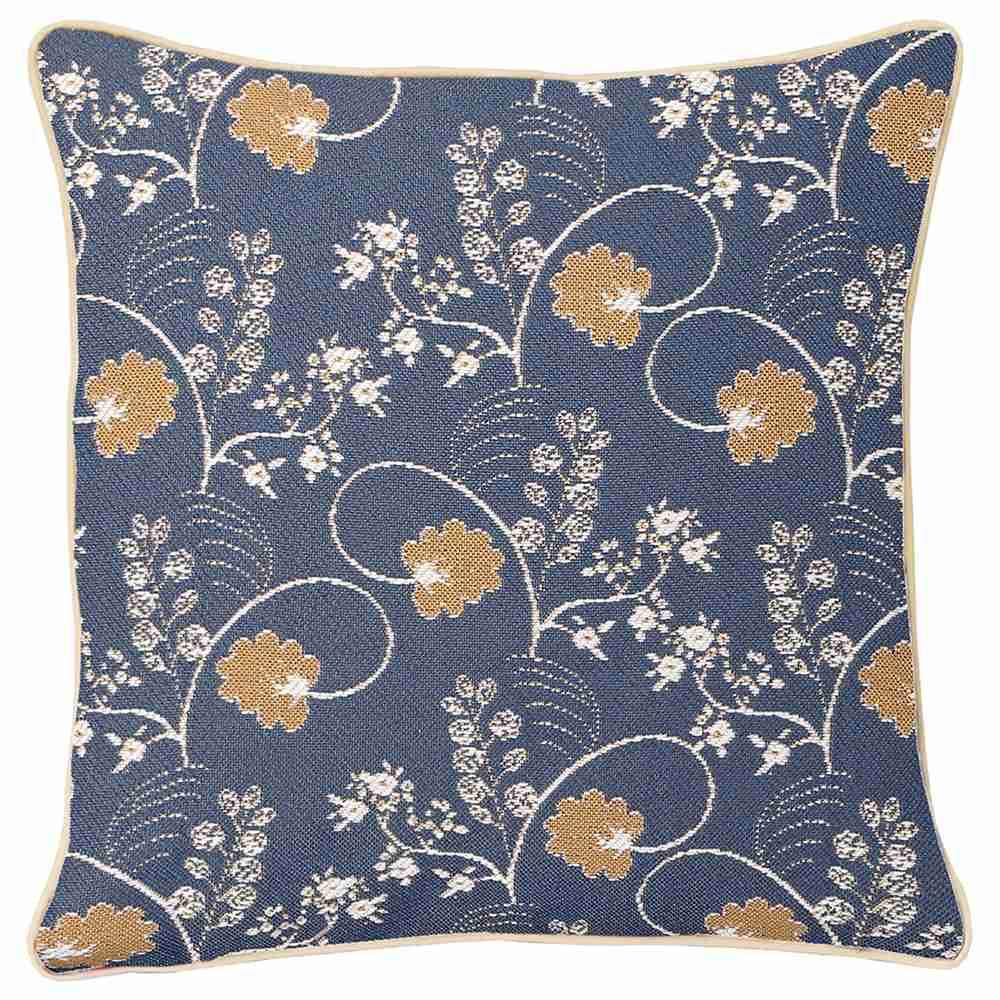 CCOV-AUST | JANE AUSTEN BLUE PILLOWCASE/CUSHION COVER | DECORATIVE DESIGN FASHION HOME PILLOW 18X18 INCH - www.signareusa.com