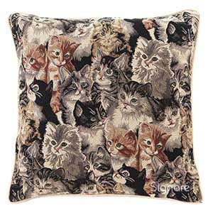 CCOV-CAT | CAT PILLOWCASE/CUSHION COVER | DECORATIVE DESIGN FASHION HOME PILLOW 18X18 INCH - www.signareusa.com