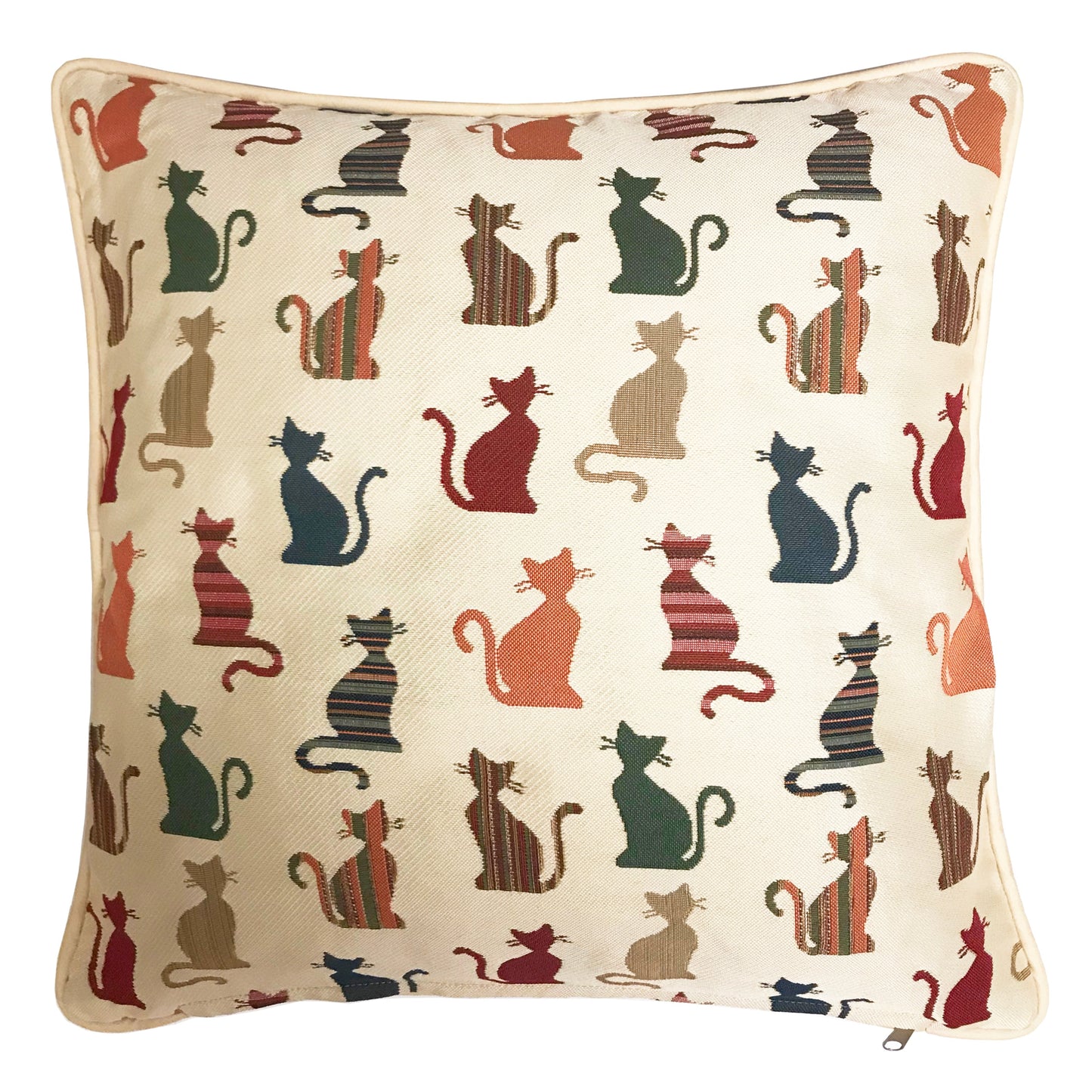 CCOV-CHEKY | CHEEKY CAT PILLOWCASE/CUSHION COVER | DECORATIVE DESIGN FASHION HOME PILLOW 18X18 INCH - www.signareusa.com