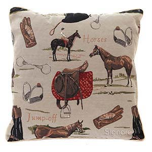 CCOV-HOR | HORSE PILLOWCASE/CUSHION COVER | DECORATIVE DESIGN FASHION HOME PILLOW 18X18 INCH - www.signareusa.com