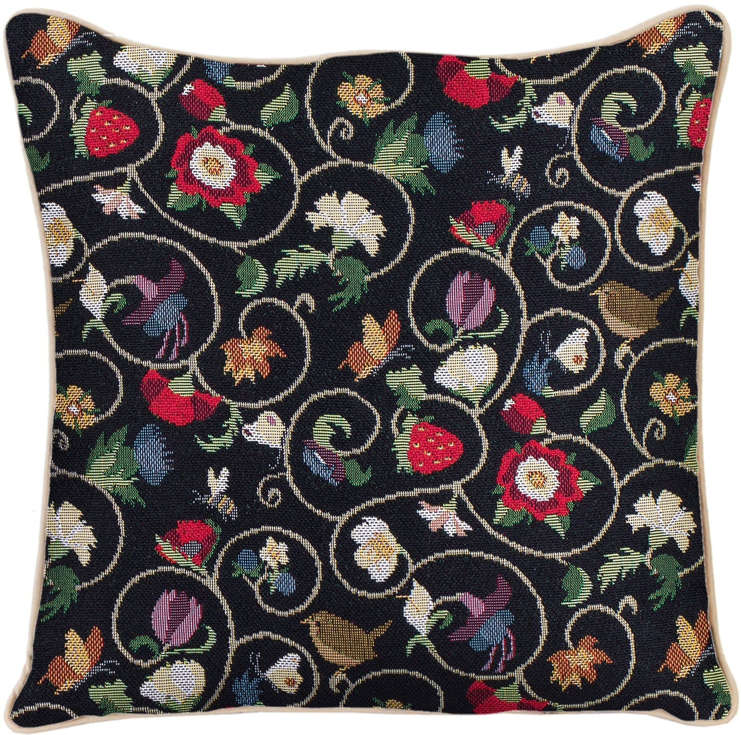 Jacobean Dream Pillowcase/Cushion Cover 18 x 18 Inch