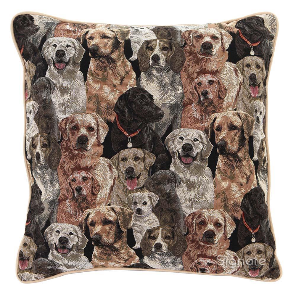 CCOV-LAB | LABRADOR PILLOWCASE/CUSHION COVER | DECORATIVE DESIGN FASHION HOME PILLOW 18X18 INCH - www.signareusa.com