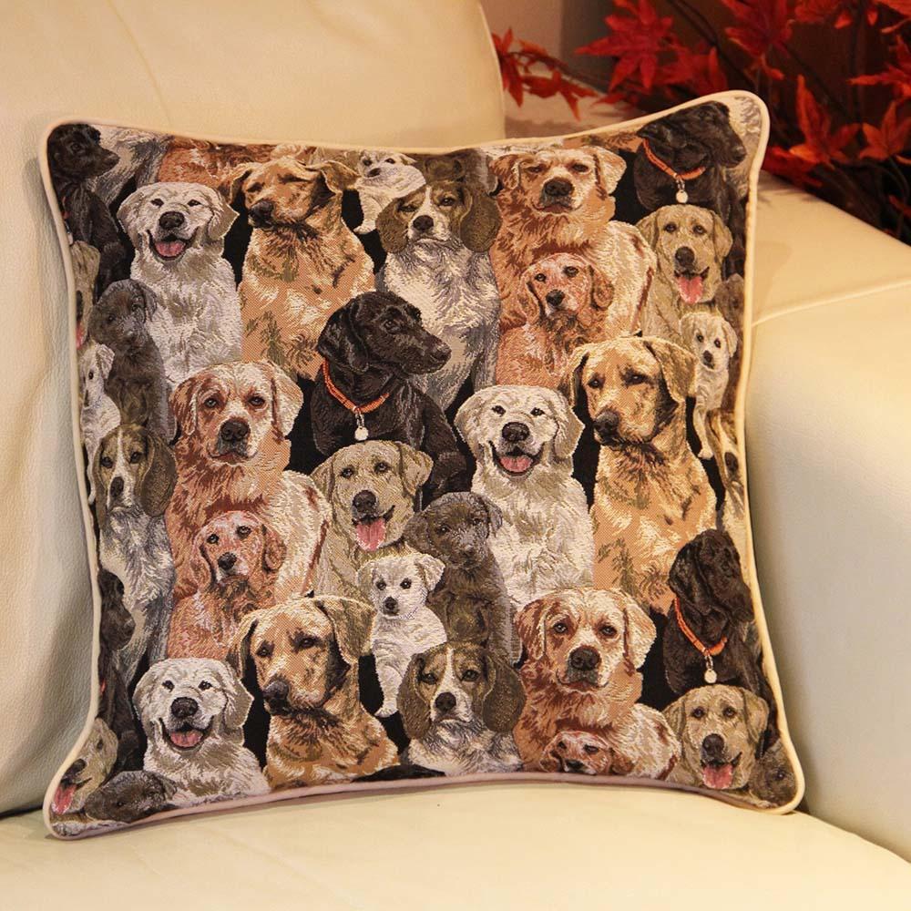 CCOV-LAB | LABRADOR PILLOWCASE/CUSHION COVER | DECORATIVE DESIGN FASHION HOME PILLOW 18X18 INCH - www.signareusa.com