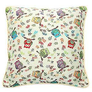 CCOV-OWL | OWL PILLOWCASE/CUSHION COVER | DECORATIVE DESIGN FASHION HOME PILLOW 18X18 INCH - www.signareusa.com