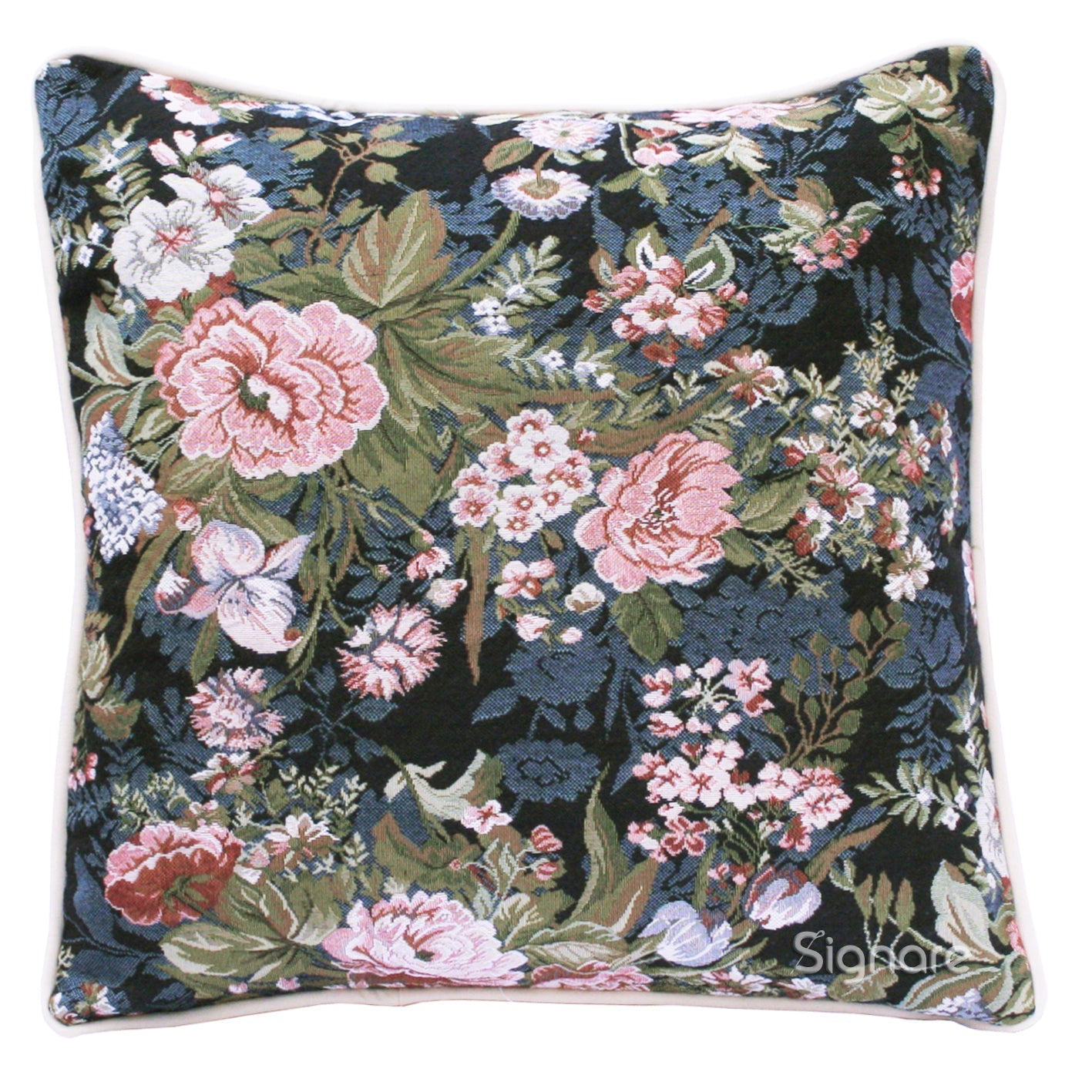 CCOV-PEO | PEONY PILLOWCASE/CUSHION COVER | DECORATIVE DESIGN FASHION HOME PILLOW 18X18 INCH - www.signareusa.com