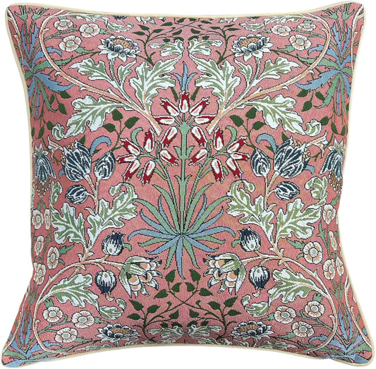 William Morris Hyacin - Panelled Pillowcase/Cushion Cover 18x18 Inch