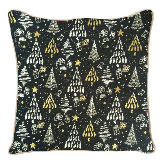 Xmas Tree Pillowcase Cushion Cover 18x18 Inch