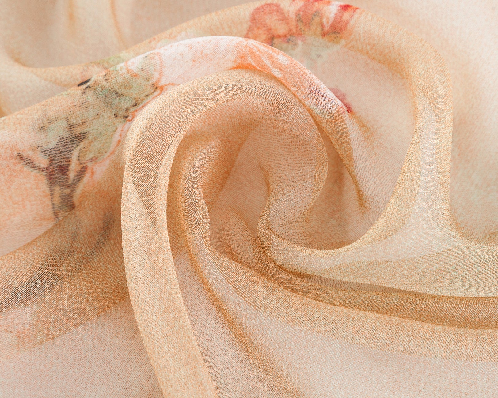 SC-Chiffon Bird Blossom Sand | Chiffon Scarf - www.signareusa.com