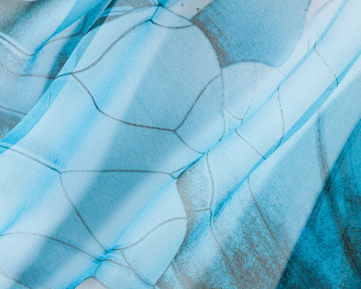 SC-Chiffon Lotus Light Blue | Chiffon Scarf - www.signareusa.com