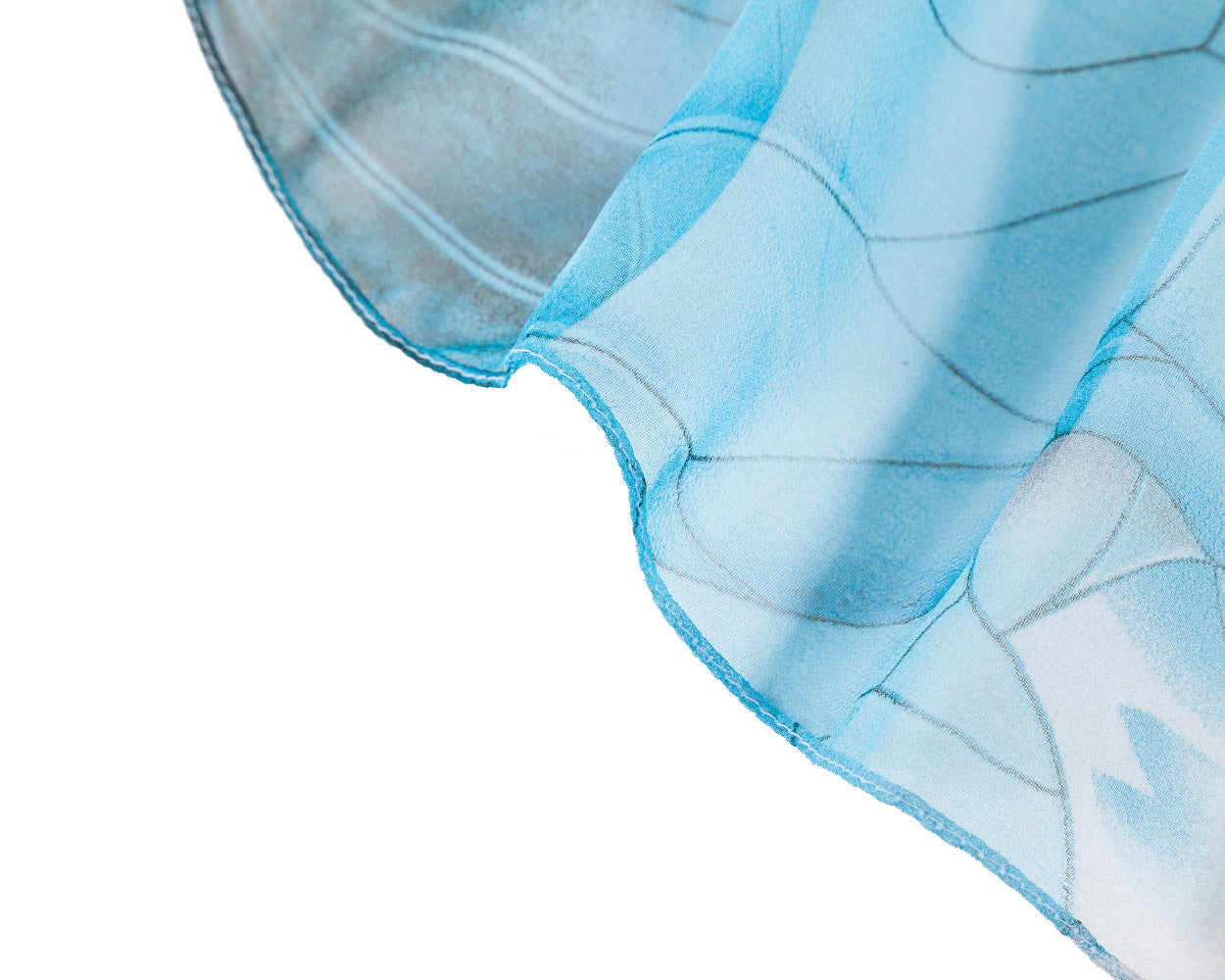 SC-Chiffon Lotus Light Blue | Chiffon Scarf - www.signareusa.com