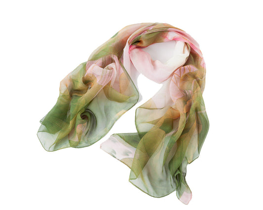 SC-Chiffon Lotus Olive | Chiffon Scarf - www.signareusa.com