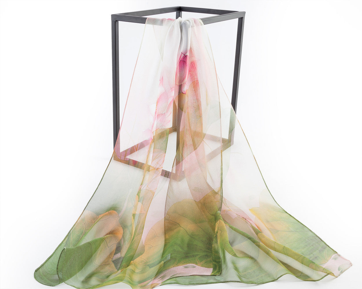 SC-Chiffon Lotus Olive | Chiffon Scarf - www.signareusa.com