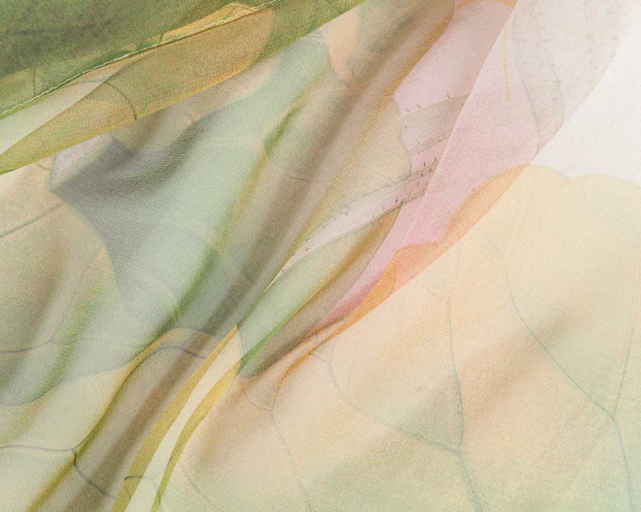 SC-Chiffon Lotus Olive | Chiffon Scarf - www.signareusa.com