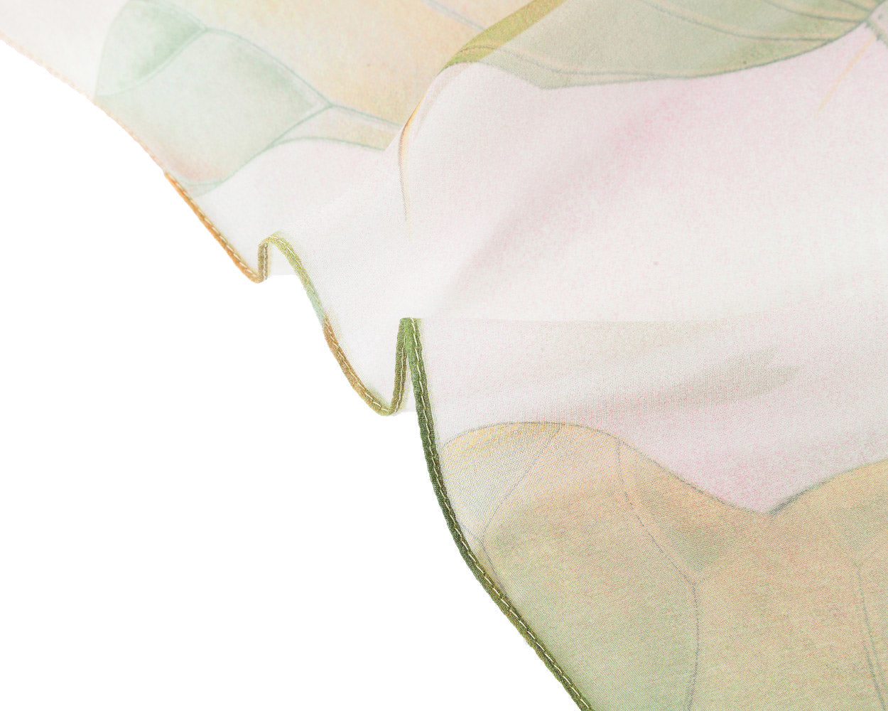 SC-Chiffon Lotus Olive | Chiffon Scarf - www.signareusa.com