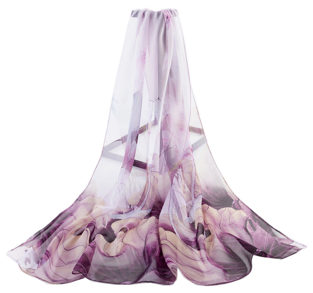 SC-Chiffon Lotus Purple | Chiffon Scarf - www.signareusa.com