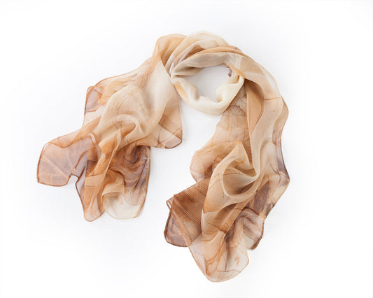 SC-Chiffon Lotus Sand | Chiffon Scarf - www.signareusa.com