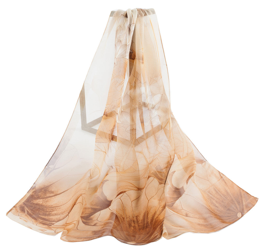 SC-Chiffon Lotus Sand | Chiffon Scarf - www.signareusa.com