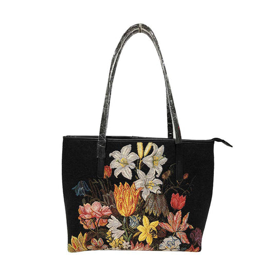 Ambrosius Bosschaert Still Life Shoulder Tote Bag