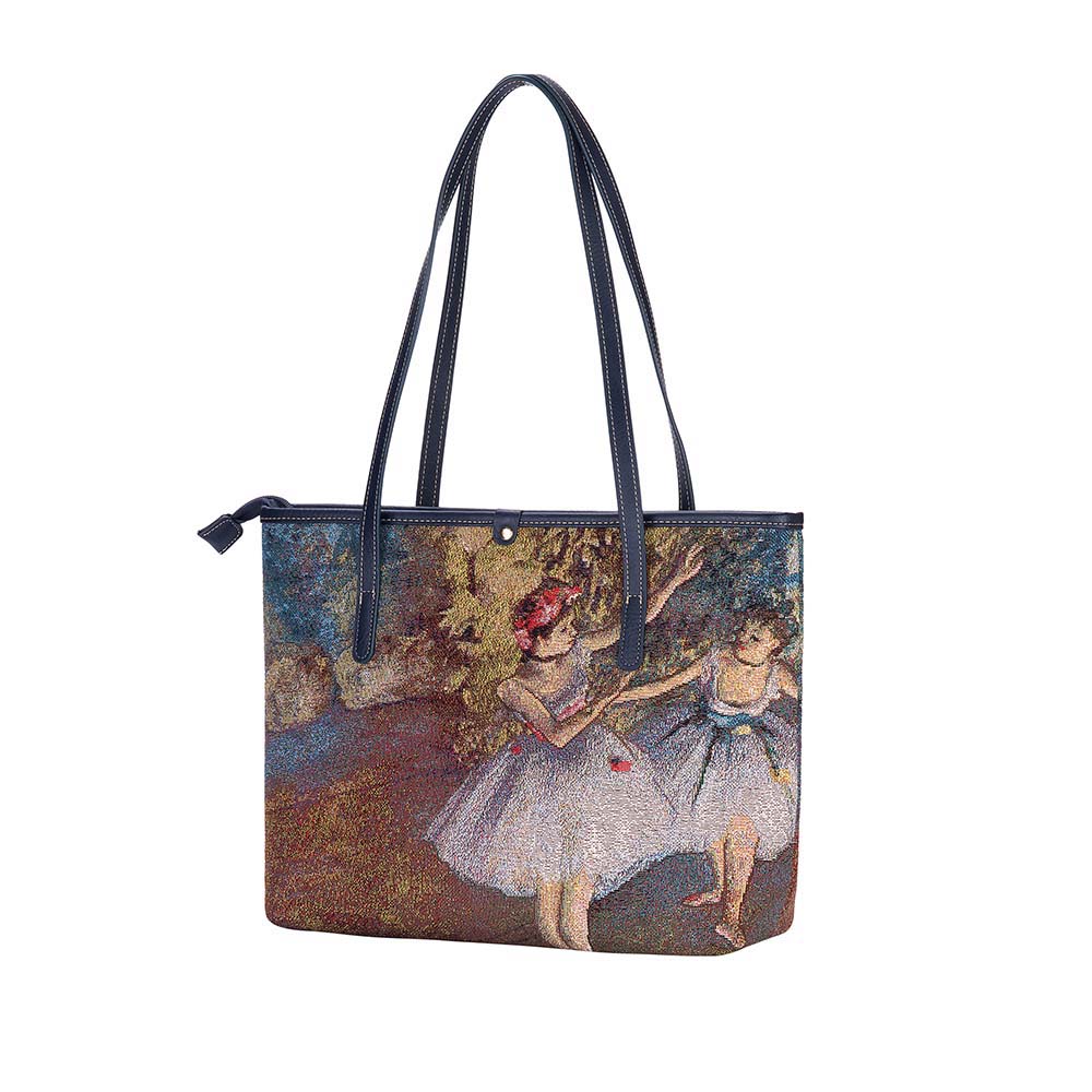 COLL-ART-ED-BLR-2 | EDGAR DEGAS BALLERINA College/Shoulder Tote Bag - www.signareusa.com