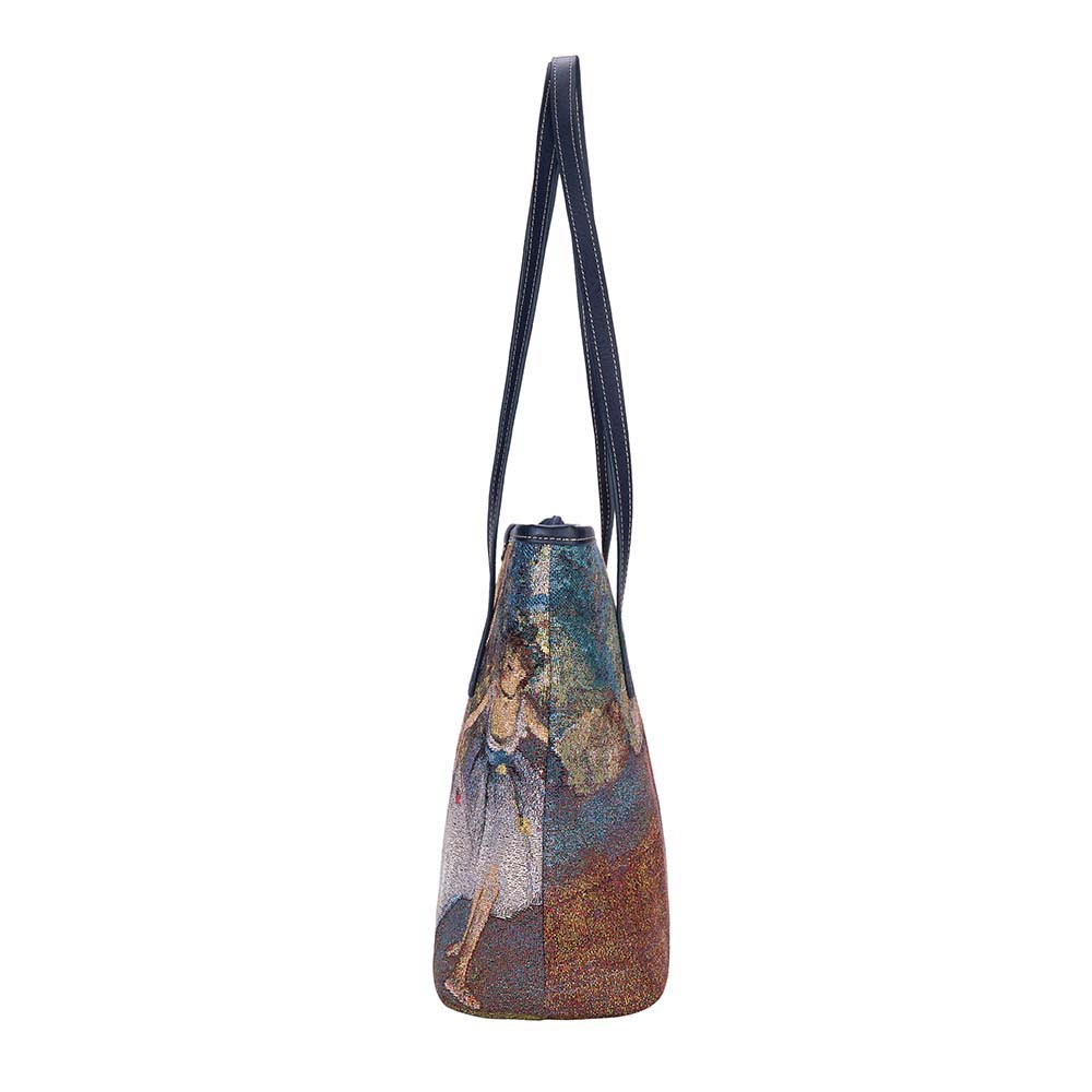 COLL-ART-ED-BLR-2 | EDGAR DEGAS BALLERINA College/Shoulder Tote Bag - www.signareusa.com