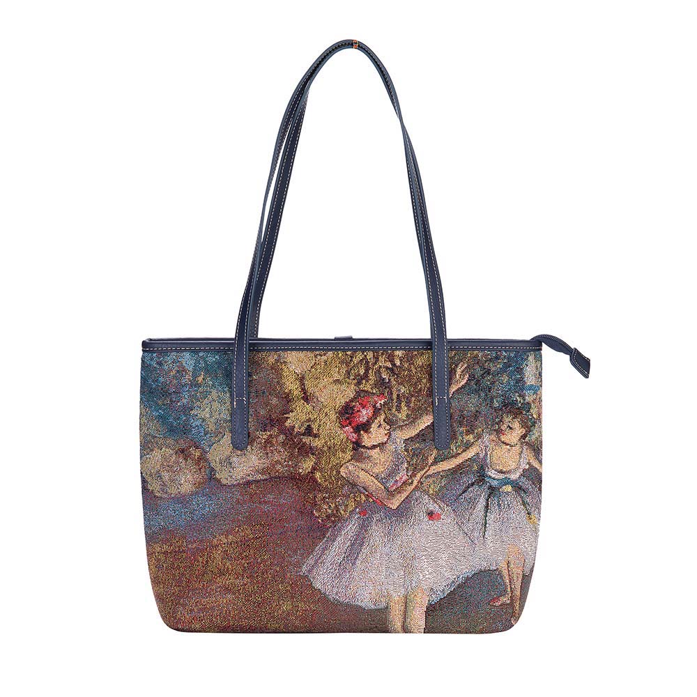 COLL-ART-ED-BLR-2 | EDGAR DEGAS BALLERINA College/Shoulder Tote Bag - www.signareusa.com