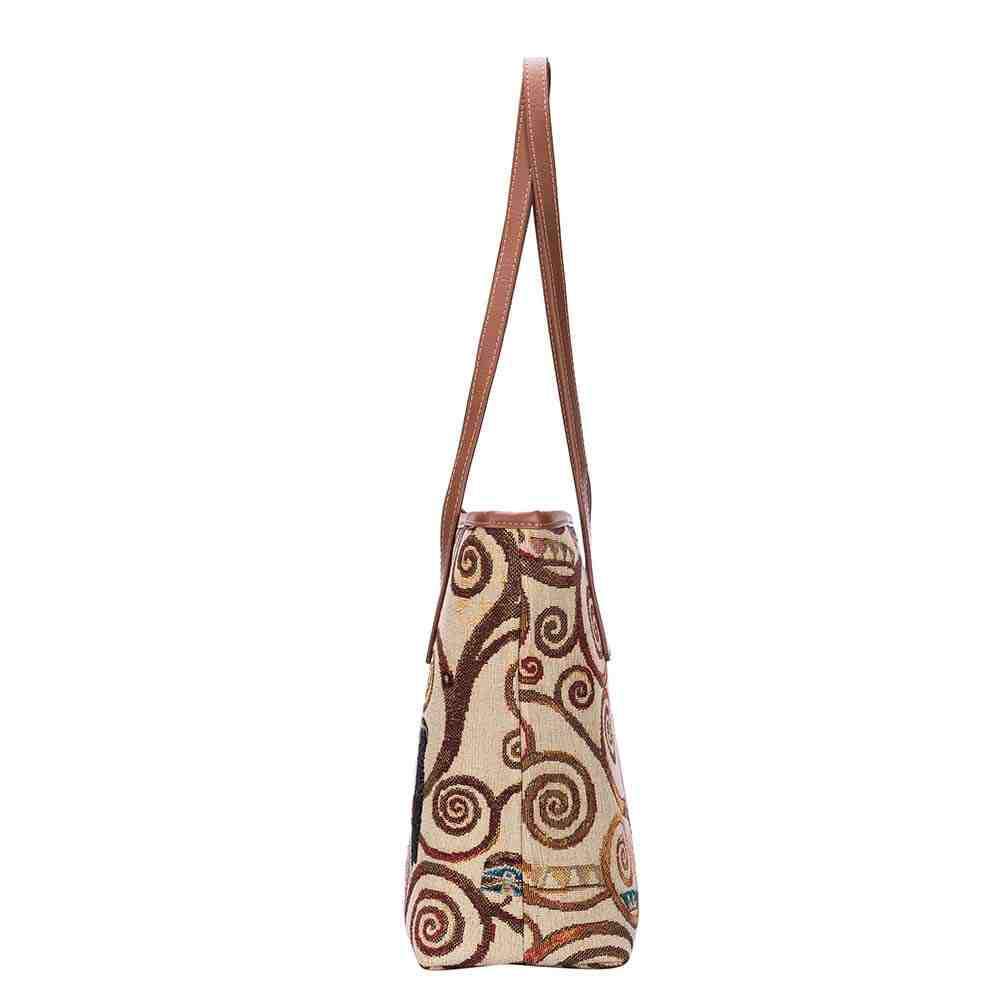 COLL-ART-GK-TREE | Gustav Klimt Tree of Life College/Shoulder Tote Bag - www.signareusa.com