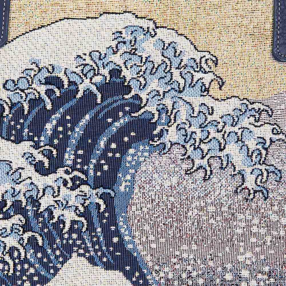 COLL-ART-JP-WAVE | Hokusai Great Wave off Kanagawa College/Shoulder Tote Bag - www.signareusa.com