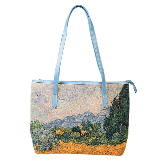 Van Gogh Wheatfield Shoulder Tote Bag