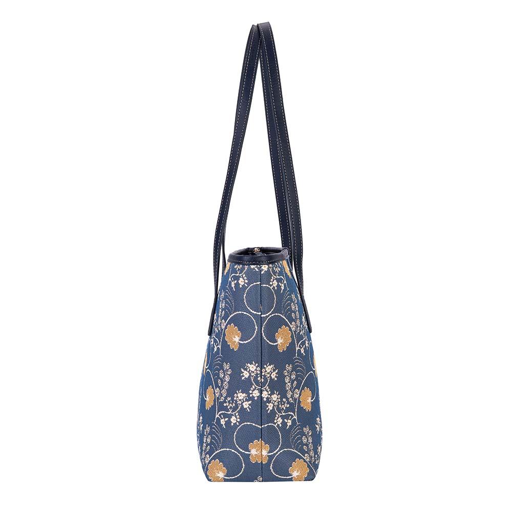 COLL-AUST | Jane Austen Blue College/Shoulder Tote Bag - www.signareusa.com