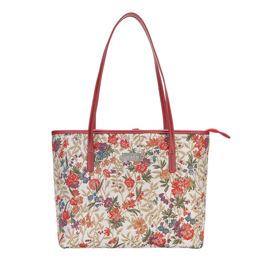 COLL-FLMD | Flower Meadow College/Shoulder Tote Bag - www.signareusa.com