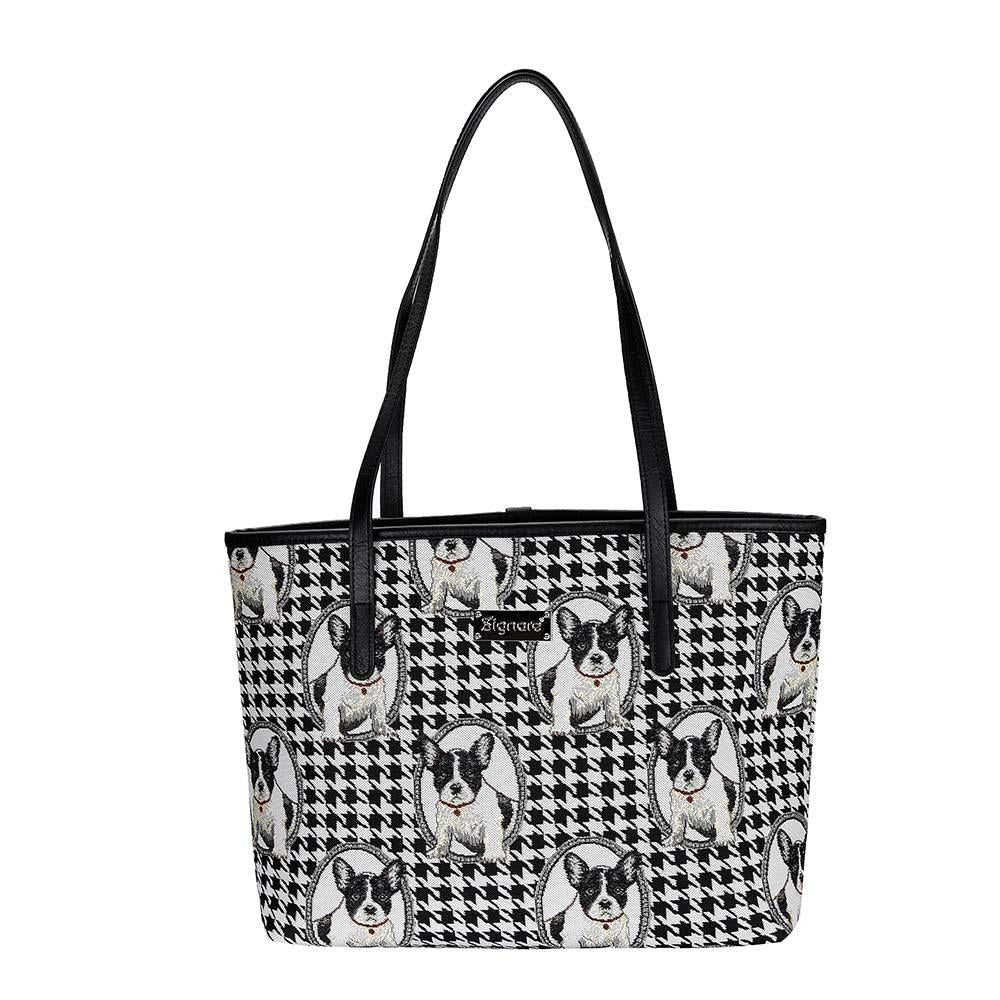 COLL-FREN | French Bulldog College/Shoulder Tote Bag - www.signareusa.com