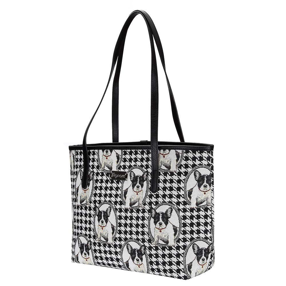 COLL-FREN | French Bulldog College/Shoulder Tote Bag - www.signareusa.com