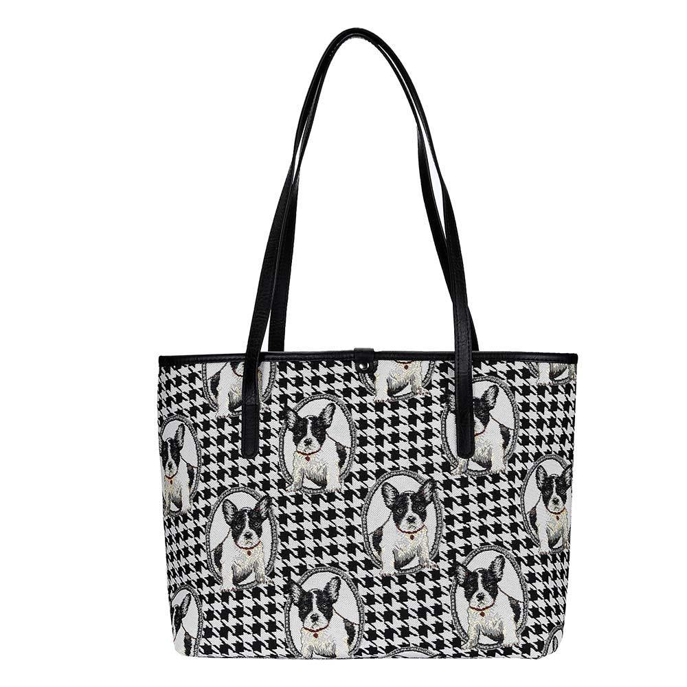 COLL-FREN | French Bulldog College/Shoulder Tote Bag - www.signareusa.com