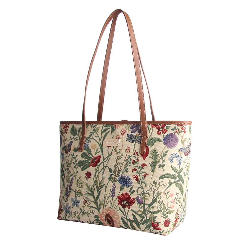 Morning Garden Shoulder Tote Bag