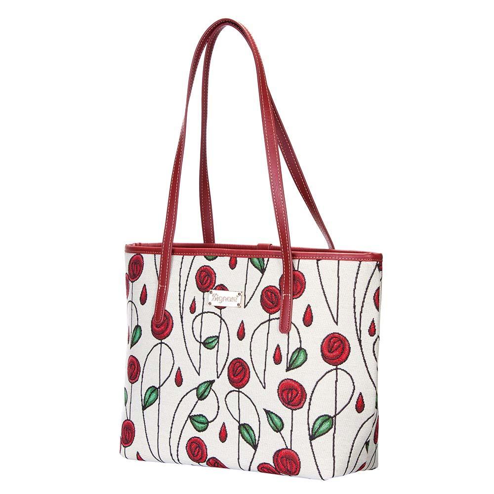 COLL-RMSP | Mackintosh Simple Rose College/Shoulder Tote Bag - www.signareusa.com