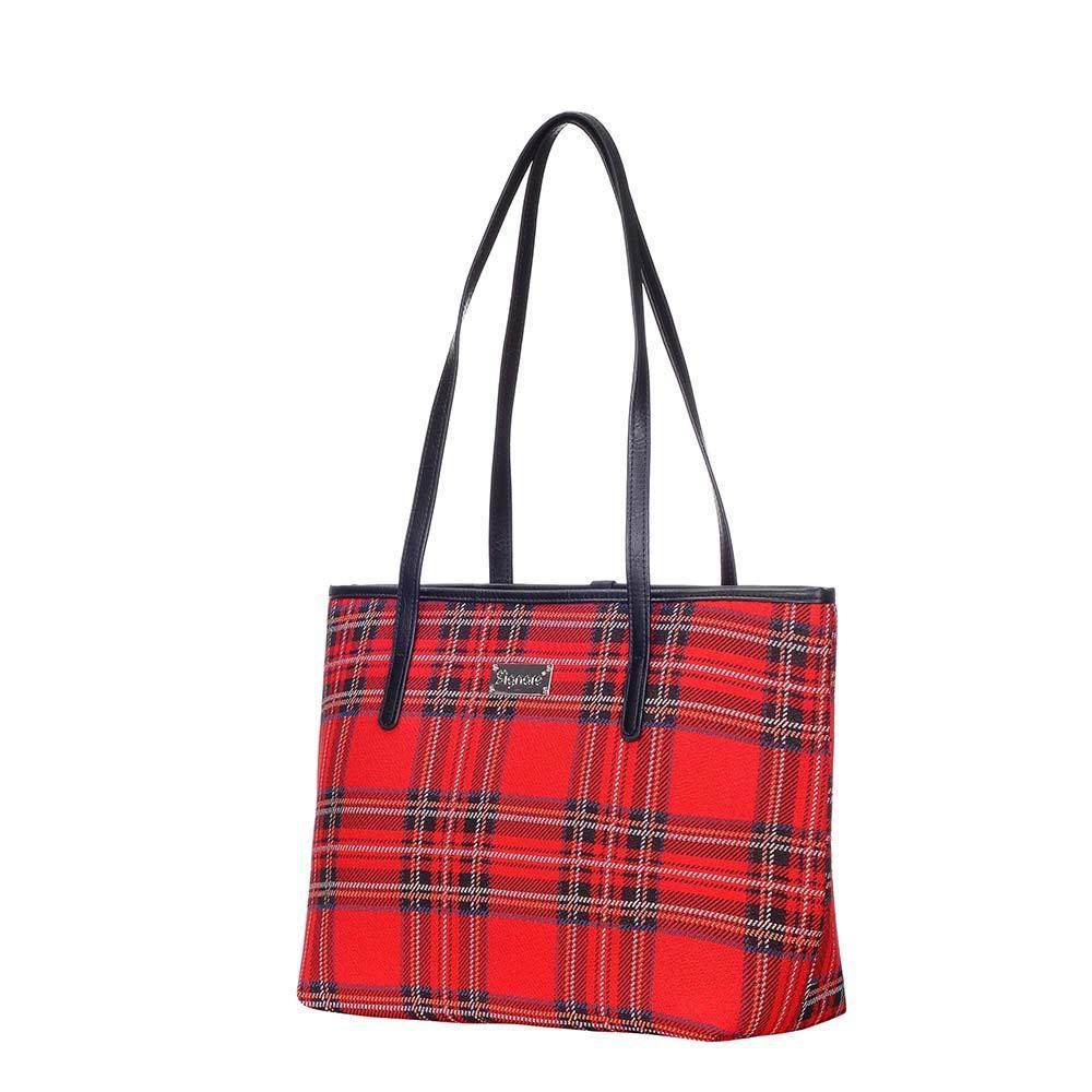 COLL-RSTT | Royal Stewart Tartan College/Shoulder Tote Bag - www.signareusa.com