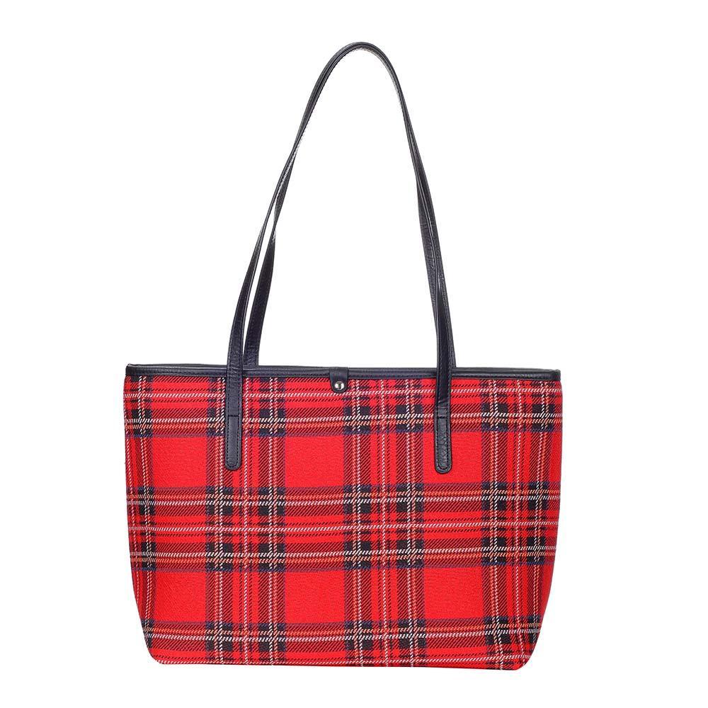 COLL-RSTT | Royal Stewart Tartan College/Shoulder Tote Bag - www.signareusa.com