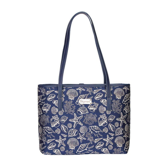 COLL-SHELL | Sea Shell College/Shoulder Tote Bag - www.signareusa.com