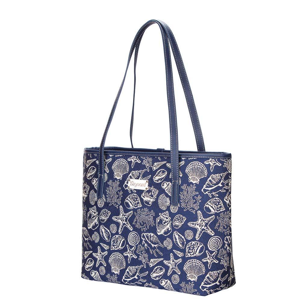 COLL-SHELL | Sea Shell College/Shoulder Tote Bag - www.signareusa.com